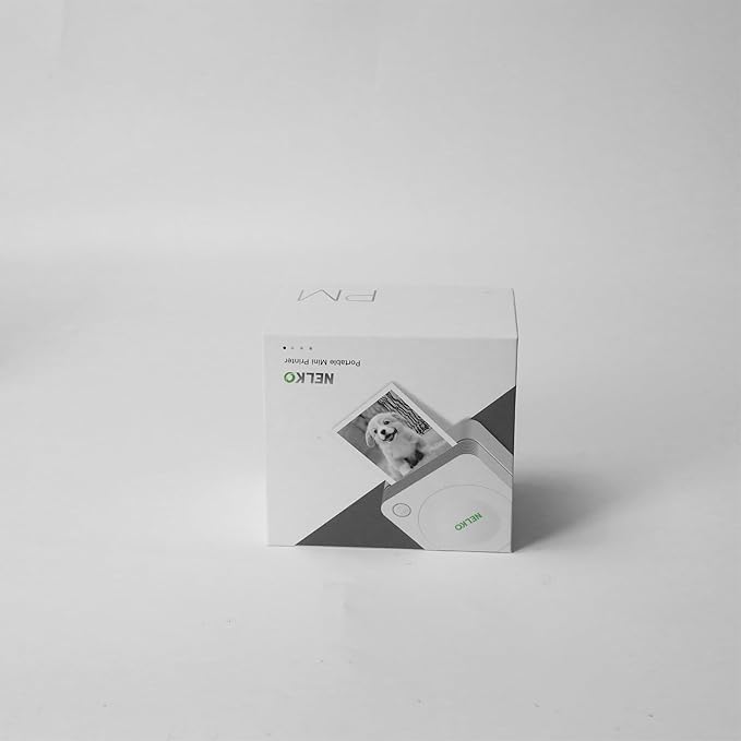 Nelko Sticker Printer, PM230 Print Pod Mini Bluetooth Portabel Sticker Maker with 3 Rolls Paper, Print Pods Mini Printer with Multiple Templates for Phone & Tablet，for School Office Home, Green