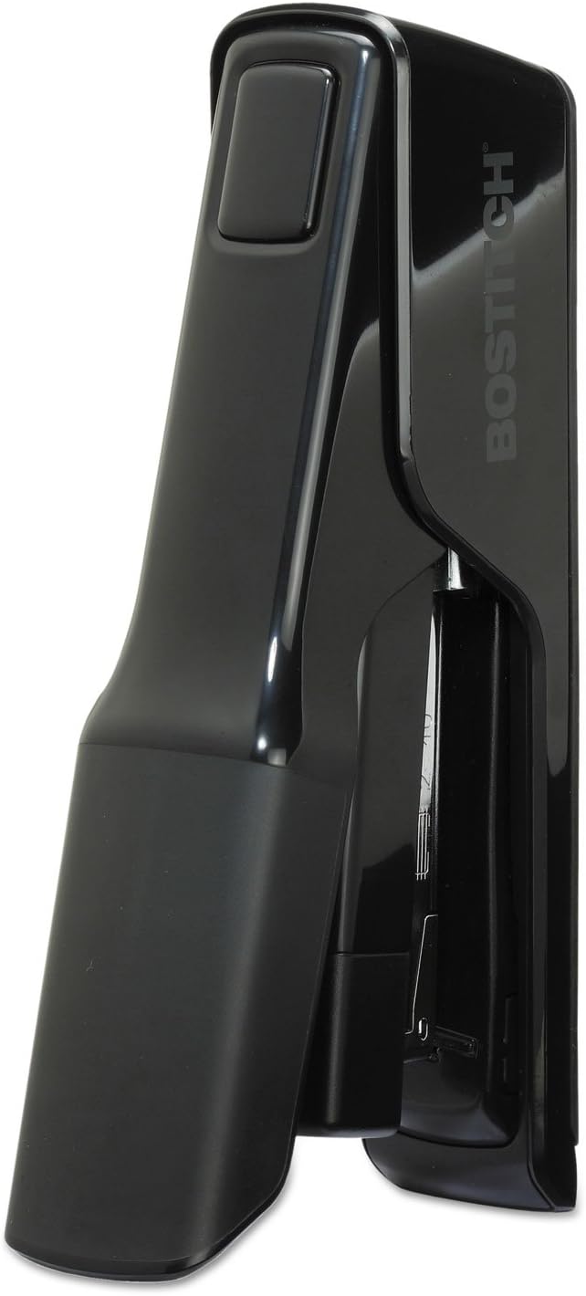 Bostitch Office EZ Squeeze 40 Sheet Flat Clinch Desktop Stapler, Reduced Effort, Black (B9040)