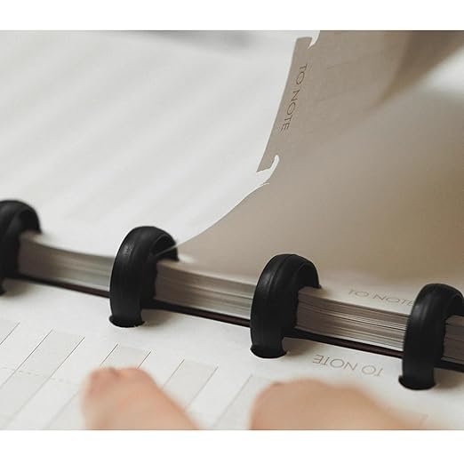 Pssopp Mushroom 4 Holes Puncher, Handheld DIY Punch Paper Cutter with Ruler 3 Sheets Punch Capacity for Discbound Notebooks Planners (White)