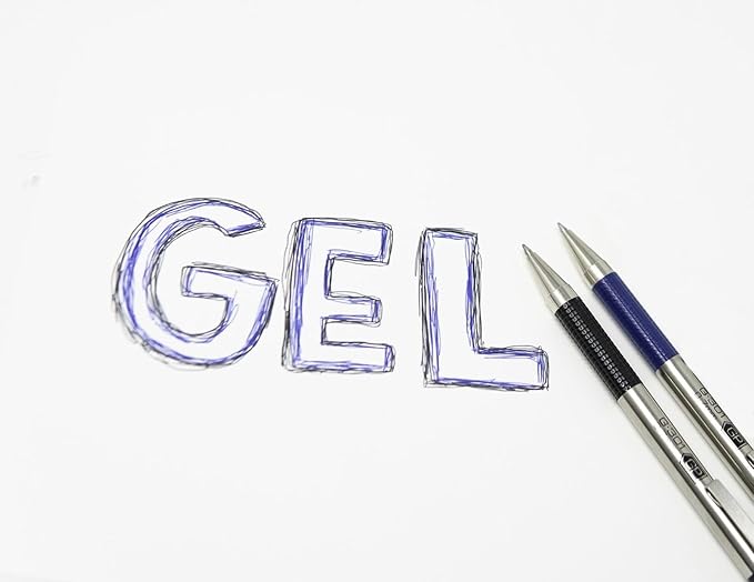 Zebra Pen G-301 Retractable Gel Pen, 0.7mm Medium Point, Stainless Steel Barrel, Ideal for Office Supplies, School Supplies & Teacher Supplies, Blue Ink, 2-Pack (41322)