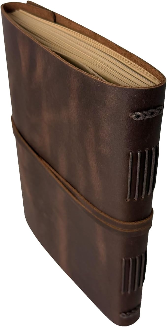 Large Notebook Journal - Genuine Leather Journals for Writing A4 Size Diary 8x10 Inch, Notepad For Women and Man, Gifts,Work,Travel Rustic Brown