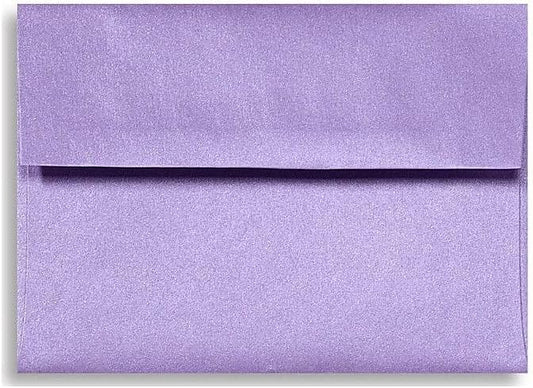 LUXPaper A2 Invitation Envelopes | Peel & Press | 4 3/8" x 5 3/4" | Amethyst Metallic | 80lb. Text | 50 Qty