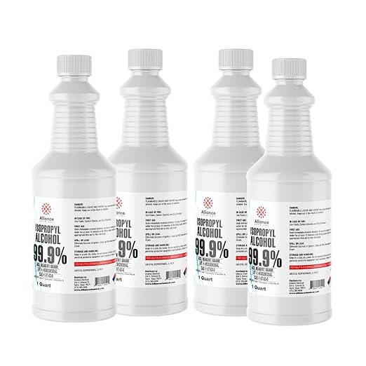 Isopropyl Alcohol 99.9% - ACS Reagent Grade - 4 Quarts (1 Gallon) - Ultra High Purity Lab Grade Solvent - Rubbing Alcohol for Medical, Lab Equipment & Electronics - Made in The USA