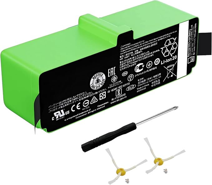 for iRobot Battery Replacement Roomba Battery Compatible with Roomba 890 891 895 877 860 850 805 801 700 695 690 685 680 677 675 671 670 665 652 640 614 615 500 400 g3 Series 1800Li 26Wh 1800mAh