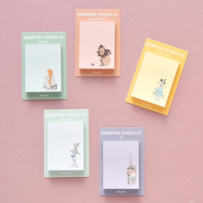 Monolike Dorothy Sticky-it - 5p Set Self-Adhesive Memo Pad 50 Sheets