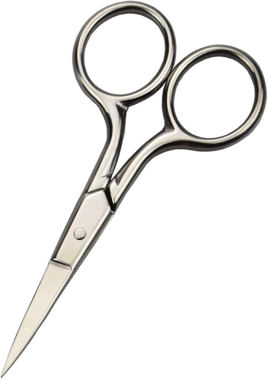 Professional Grooming Scissors for Personal Care Facial Hair Removal and Ear Nose Eyebrow Trimming Stainless Steel Fine Straight Tip Scissors Men