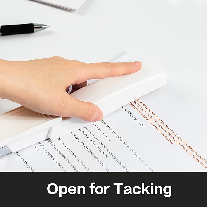 Deli Stapler, Desktop Stapler, 2 Pack, Office Staplers, 25 Sheet Capacity, Includes 2000 Staples and 2 Staple Removers, 2 Pack, White