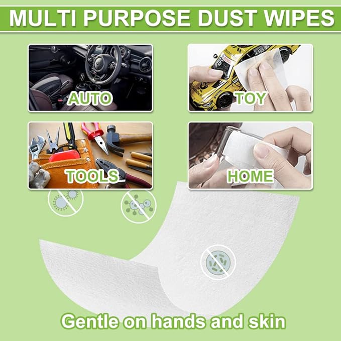 Air Jungles All Purpose Car and Home Cleaning Wipes 70 Count, Extra Large 8" x 10" for Car Interior, Household Appliance, Furniture, Gym Equipment, Table Chair, for Cafeteria School Office