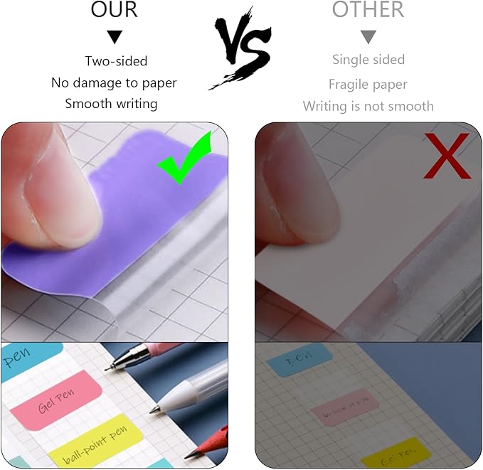 240Pcs Colored Index Tab 1.8"x1" Large Book Sticky Tabs 12 Colors Repositionable Page Tabs Flags Page Markers Labels for Notebooks, Filing, Classification