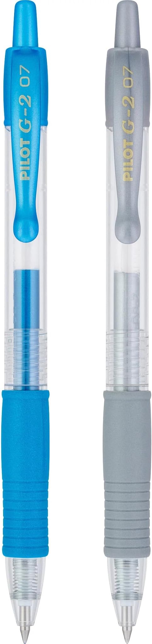 PILOT G2 Metallics Refillable & Retractable Rolling Ball Gel Pens, Fine Point, Assorted Color Inks, 2-Pack (34401)