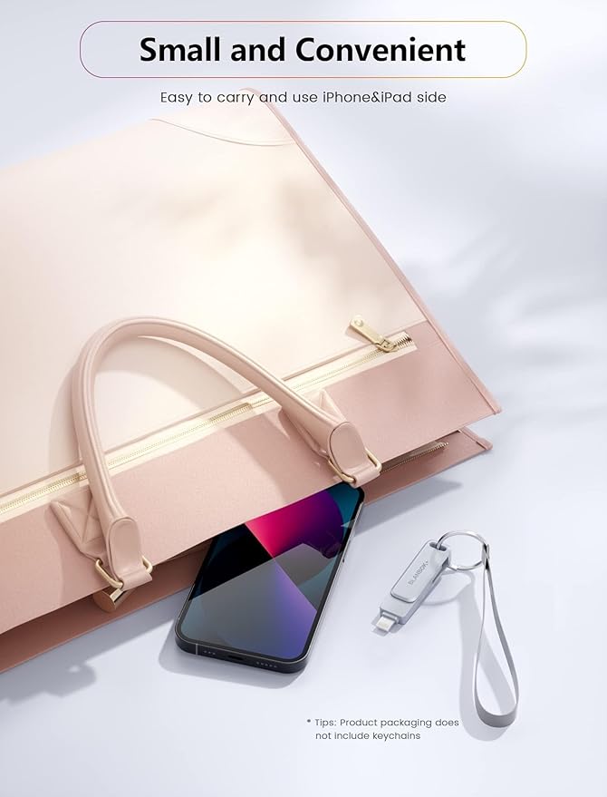 MFi Certified Flash Drive 256GB for iPhone USB Memory Stick Thumb Drives High Speed USB Stick,Photo Stick External Storage for iPhone/iPad/Android/PC