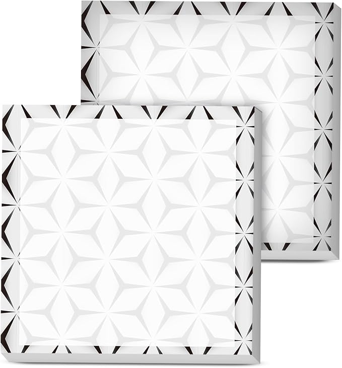 Sticky Notes, 2 Pads, 3x3 inches, Cute Colorful Fun Self-Stick Note Pads, Easy Post, Strong Adhesive Notepad Geometric Art