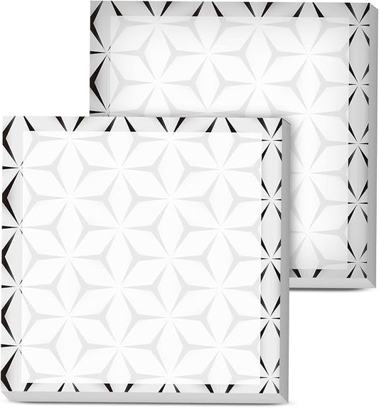 Sticky Notes, 2 Pads, 3x3 inches, Cute Colorful Fun Self-Stick Note Pads, Easy Post, Strong Adhesive Notepad Geometric Art