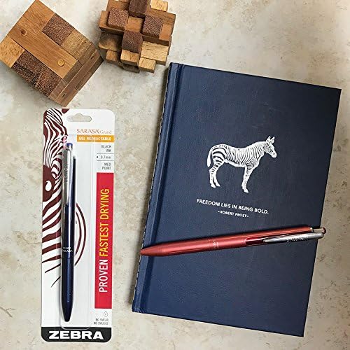 Zebra Pen Sarasa Grand Retractable Gel Pen Gift Set, White/Black/Navy Barrel, Medium Point, Black Ink, 3-Pack (45373)