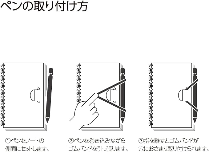 KOKUYO Grid Spiral Journal Notebook, Penott B6 Soft Ring Graph Paper Notebook with 70 Smooth Sheets, 4.1'' x 7.2'' Small Journaling Notebook with Plastic Hardcover, White, Japan Import. (SU-SP147S5-W)