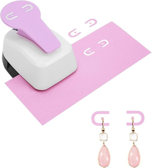 UCEC Leverback Earring Card Punch, Earring Hanging Card Hole Punch, Earring Hole Puncher Earring Cards with Holes for Selling & Displaying Jewelry to DIY