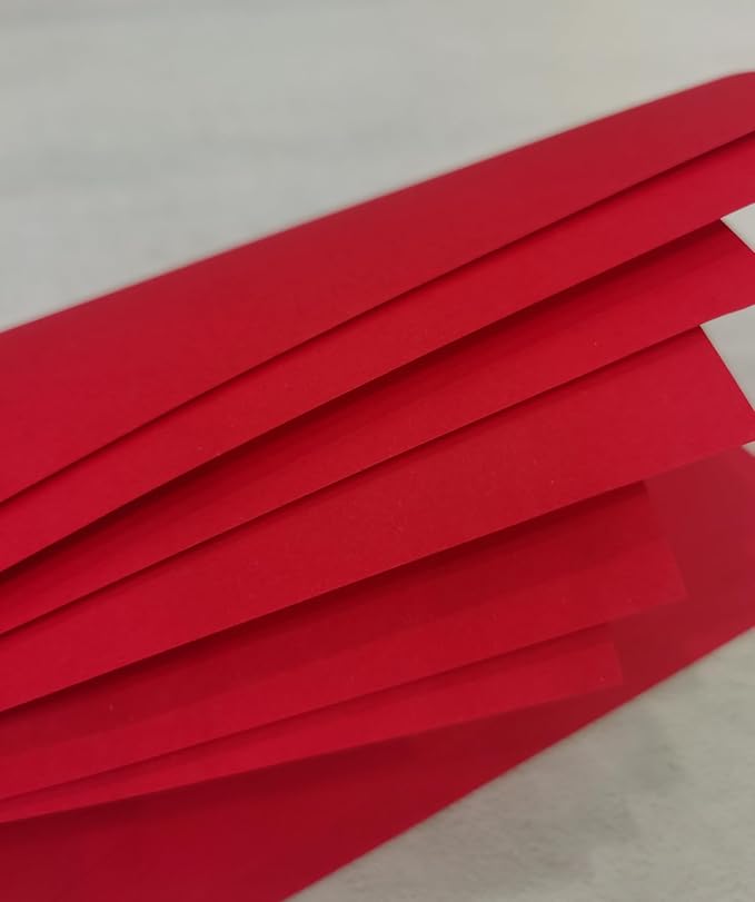 Red Copy Print Paper 8.5X11 Inches,100 Sheets Rainbow A4 Printer Paper 70GSM Colored Origami Paper for Cutting DIY Kids Art Craft
