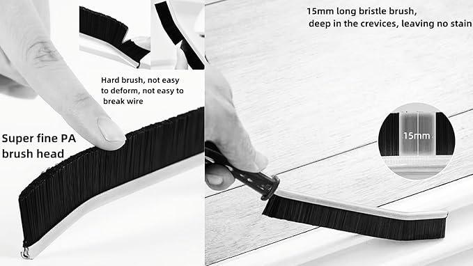8 PCS Crevice Cleaning Brush,Hard Bristle Crevice Cleaning Brush,Crevice Cleaning Tool is Effective to Clean The Small Gap of Kitchen, tolilet and Windows.