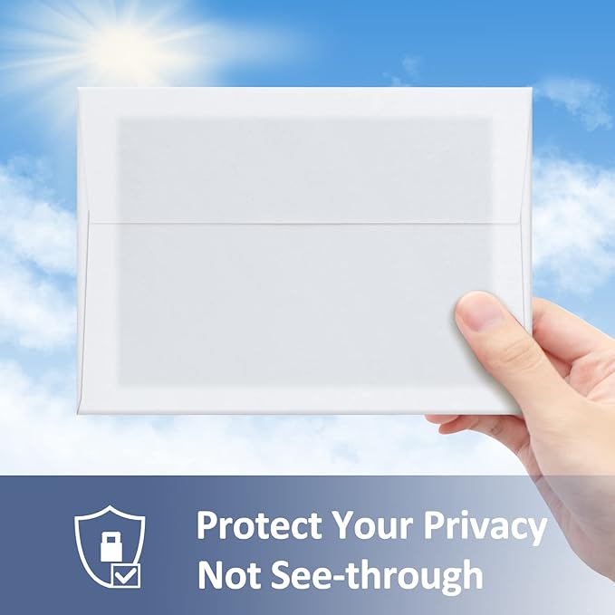 ValBox A6 Envelopes Self Seal 6.5 x 4.75" White Kraft Paper Invitation Envelopes for 4x6 Cards, Photos, Invitations, Weddings, Baby Shower, Birthday, Announcements, RSVP (Pack of 200)