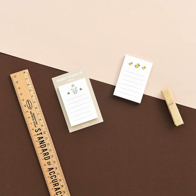 Monolike Buddy Ver.1 Sticky-it - 5p Set Self-Adhesive Memo Pad 50 Sheets