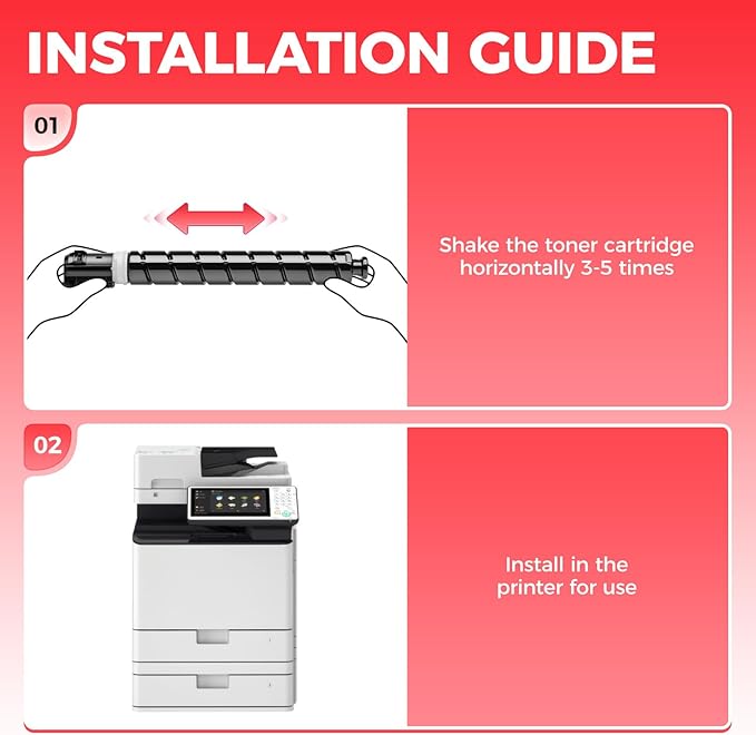 GPR-58 GPR58 High Yield Toner Cartridge 4-Pack Replacement for Canon ImageRunner Advance C256iF II C256iF III C356iF II C356iF III DX C257iF C357iF C359IF C259IF Printer Ink Black Cyan Magenta Yellow