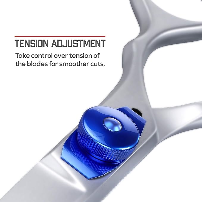 Suvorna Swivel Hair Scissors Professional - Barber Scissors for Hair Cutting - 5.5" J2 420 Japanese Stainless Steel hair cutting scissors for Trimming & Grooming - Hair Shears for Women & Men