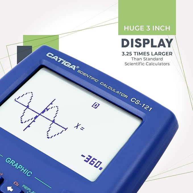Scientific Calculator with Graphic Functions - Multiple Modes with Intuitive Interface - Perfect for Beginner and Advanced Courses, High School or College