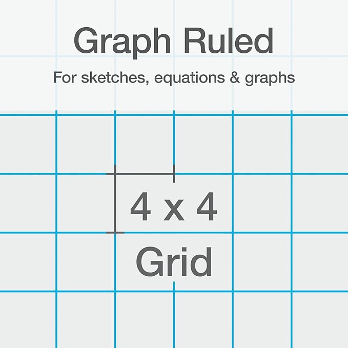 Oxford Composition Notebooks, Mega Pack of 12 Notebooks, Cover Colors Vary, 4 x 4 Graph Paper, 9-3/4 x 7-1/2 Inch School Journals, Assorted Color Covers, 80 Sheets per Book (63718)