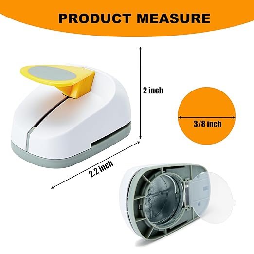 Craft Lever Punch 3/8 Inch Circle DIY Handmade Paper Single Hole Punch