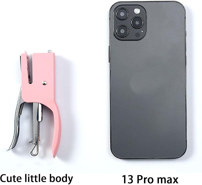 QILIMA Desktop Cute Office Tape Dispenser & Stapler Set - Mini Stapling Tool for One Hand Operation,Purple