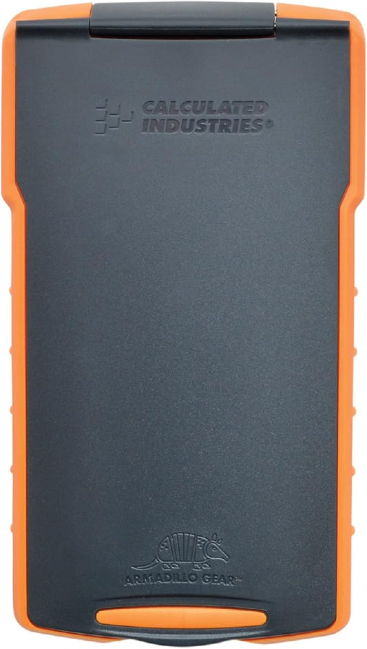 Calculated Industries 5032-4 Armadillo Gear Hard Protective Calculator Case in Orange
