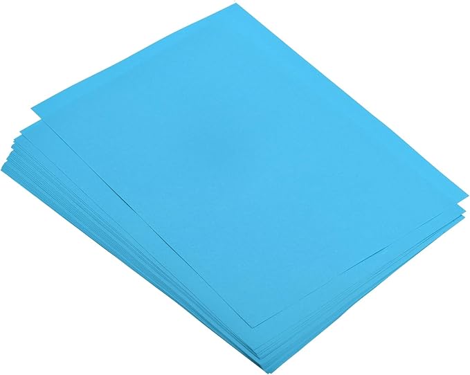 MECCANIXITY 50 Sheets Colored Copy Paper 8.5 x 11 Inch Printer Paper 80gsm Lake Blue for Office Printing, Document Copying, Invitations, Forms, Art Projects