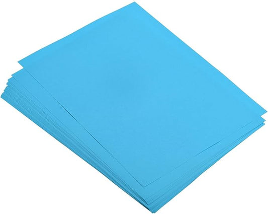 MECCANIXITY 50 Sheets Colored Copy Paper 8.5 x 11 Inch Printer Paper 80gsm Lake Blue for Office Printing, Document Copying, Invitations, Forms, Art Projects