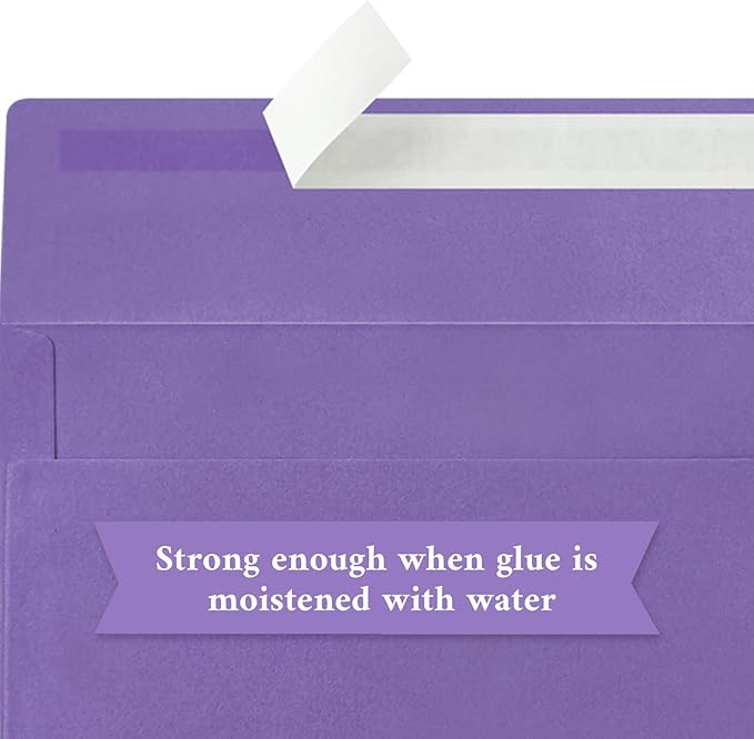 200 Pack #10 Business Envelopes, Dark Purple Standard Envelopes Self Seal, Letter Size Mailing Envelopes for Checks Letters Invoices Christmas Birthday Graduation Wedding, 4 1/8 x 9 1/2 Inch