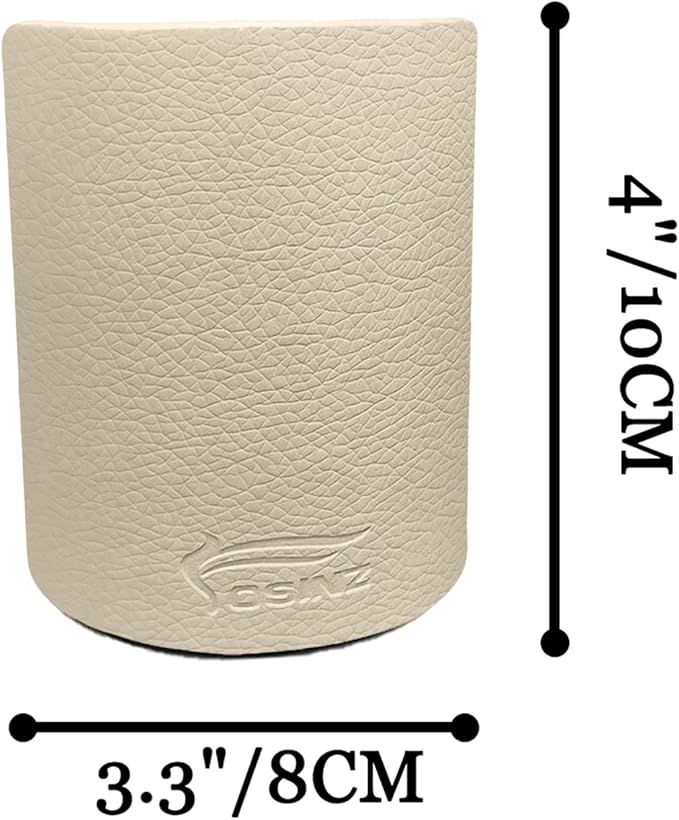 Pen Pencil Holder Cup Container PU Leather Desk Organizer Stand Decor Brush Scissor Holder Decoration Office Desk Home School