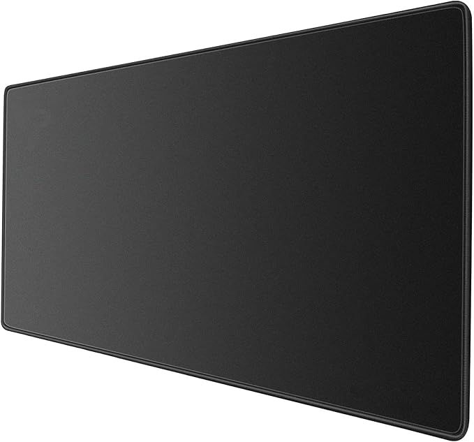 Large Gaming Mouse Pad & Desk Mat (31.5"x11.8") - Non-Slip Rubber Base, Stitched Edge - Black Mousepad for PC, Computer Gaming & Office Work
