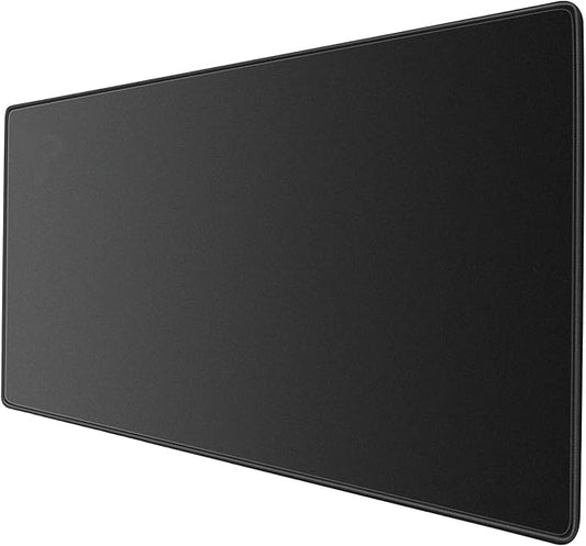 Large Gaming Mouse Pad & Desk Mat (31.5"x11.8") - Non-Slip Rubber Base, Stitched Edge - Black Mousepad for PC, Computer Gaming & Office Work