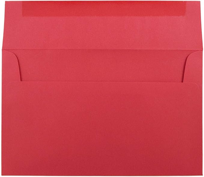JAM PAPER A10 Colored Invitation Envelopes - 6 x 9 1/2 - Red Recycled - Bulk 500/Box