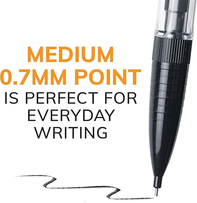 BIC Mechanical Pencils #2 Extra Smooth, Transparent Barrels with Assorted Colored Clips - Bulk Pack of 80 Lead Pencils