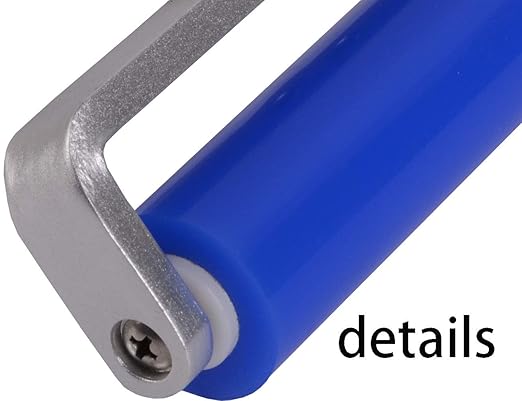 4-20 inch Glue Silicone Rubber Pasting Tacky Soft Roller Record Cleaner Squeegee Wheel Anti-Static Sticky Dust Collection for Film Application Craft Project Particle Remove Electronic Industry (8")