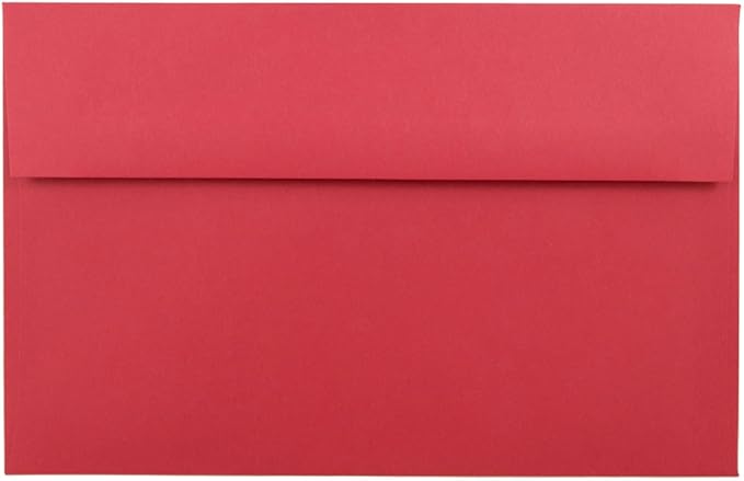 JAM PAPER A10 Colored Invitation Envelopes - 6 x 9 1/2 - Red Recycled - 50/Pack