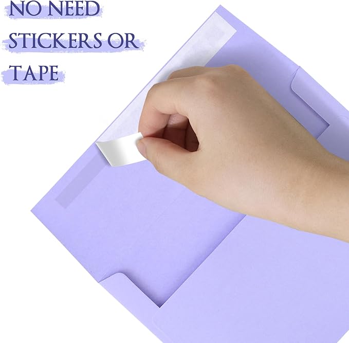 50 Pack Purple Envelopes - A7, 5x7 Self Seal, Printable for Wedding & Baby Shower Invitations