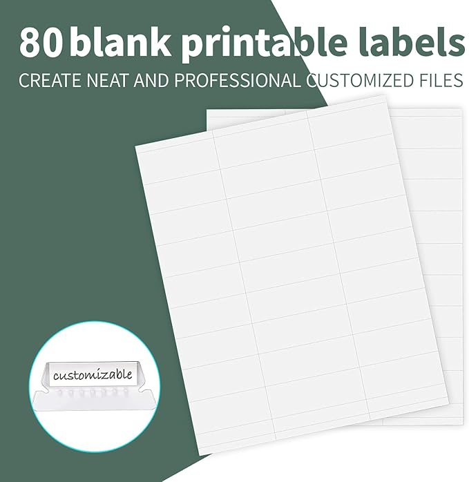 HERKKA Hanging File Folders, 80 Pack Reinforced Letter Size Hanging Folders with Heavy Duty 0 Inch Expansion, Designed for Bulky Files, Medical Charts, 1/5-Cut Adjustable Tabs, Green