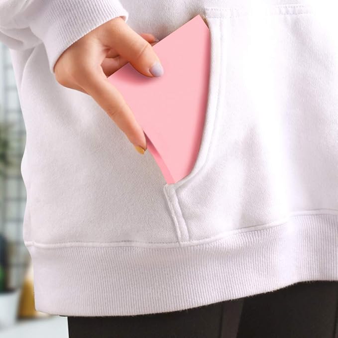 Phthdoty 8 Pads Pop Up Sticky Notes 3x3 Refills Bright Colors Self-Stick Notes Pads Super Adhesive Sticky Notes Great Value Pack