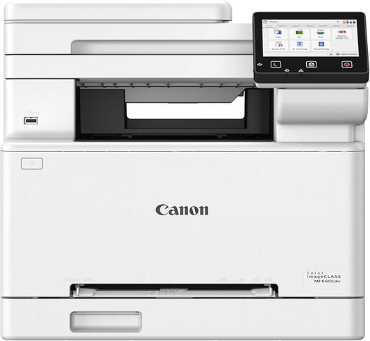 Canon Color imageCLASS MF665Cdw - Wireless Duplex Laser Printer, All-in-One with Copier, Scanner, Fax, Auto Document Feeder, 3 Year Limited Warranty, 22 PPM