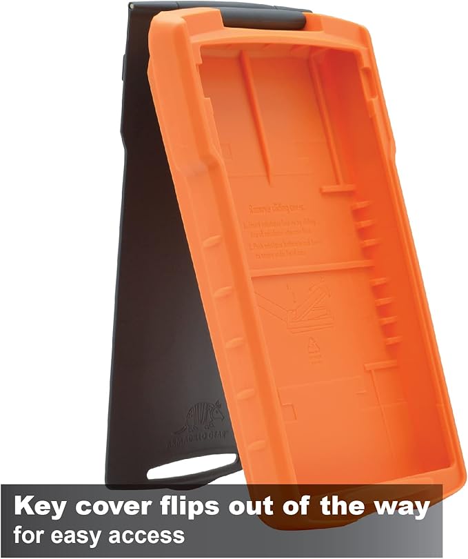 Calculated Industries 5032-4 Armadillo Gear Hard Protective Calculator Case in Orange