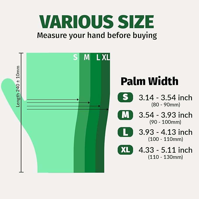 GORILLA SUPPLY Large Vinyl Gloves, Clear, Unisex, Disposable, 1000 Count