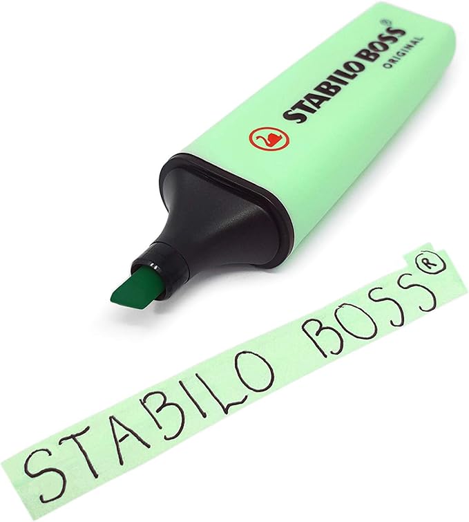 STABILO BOSS Original Pastel Highlighter Marker Pens – Full Set of 6 + Lilac Haze