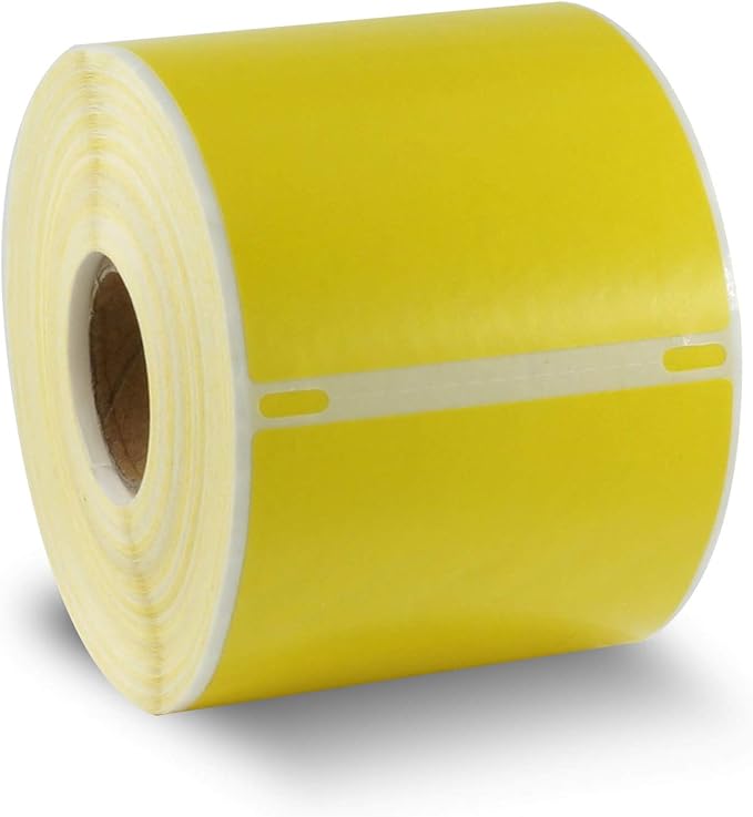 BETCKEY - Compatible DYMO 30256 (2-5/16" x 4") Replacement Shipping Labels - Compatible with Rollo, DYMO Labelwriter 450, 4XL & Zebra Desktop Printers[300 Labels, Yellow]