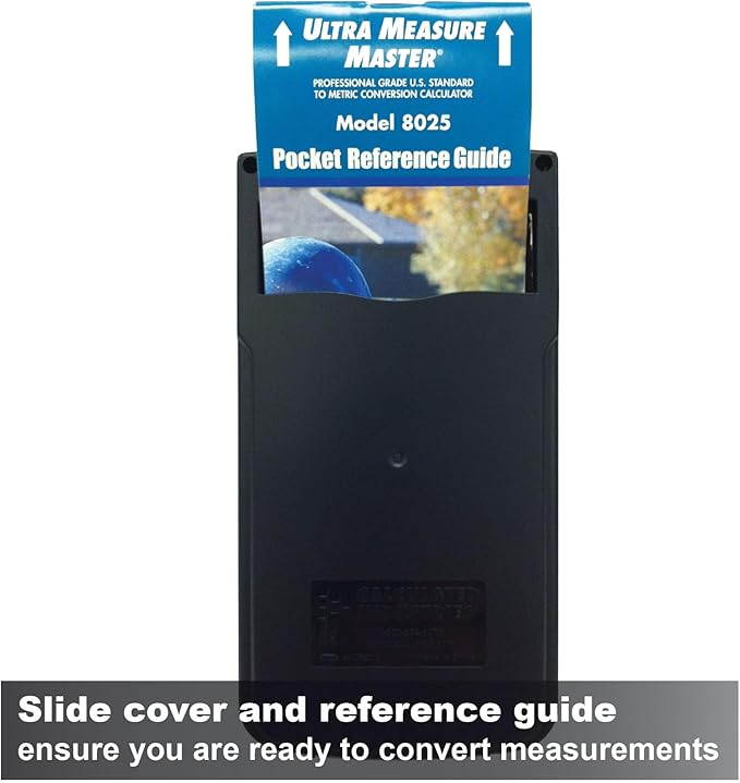 Calculated Industries 8025 Ultra Measure Master Professional Grade U.S. Standard to Metric Conversion Calculator Tool for Engineers, Architects, Builders, Scientists and Students | 60+ Units Built-in, Silver